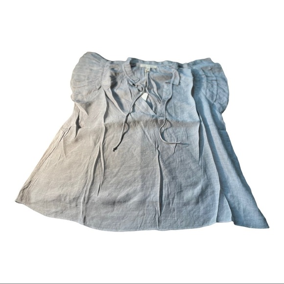 GRADE & Gather blue mist tiered ruffle sleeve blouse - Picture 10 of 15
